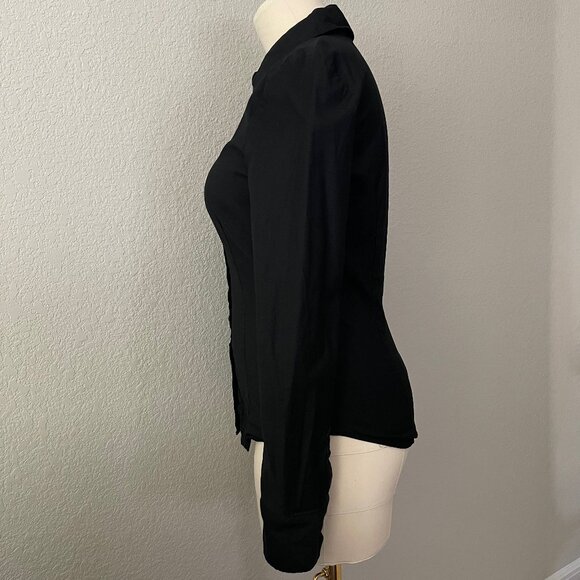 Reformation x Camille Rowe Jodie Shirt in Black, Size 10 - Picture 5 of 9